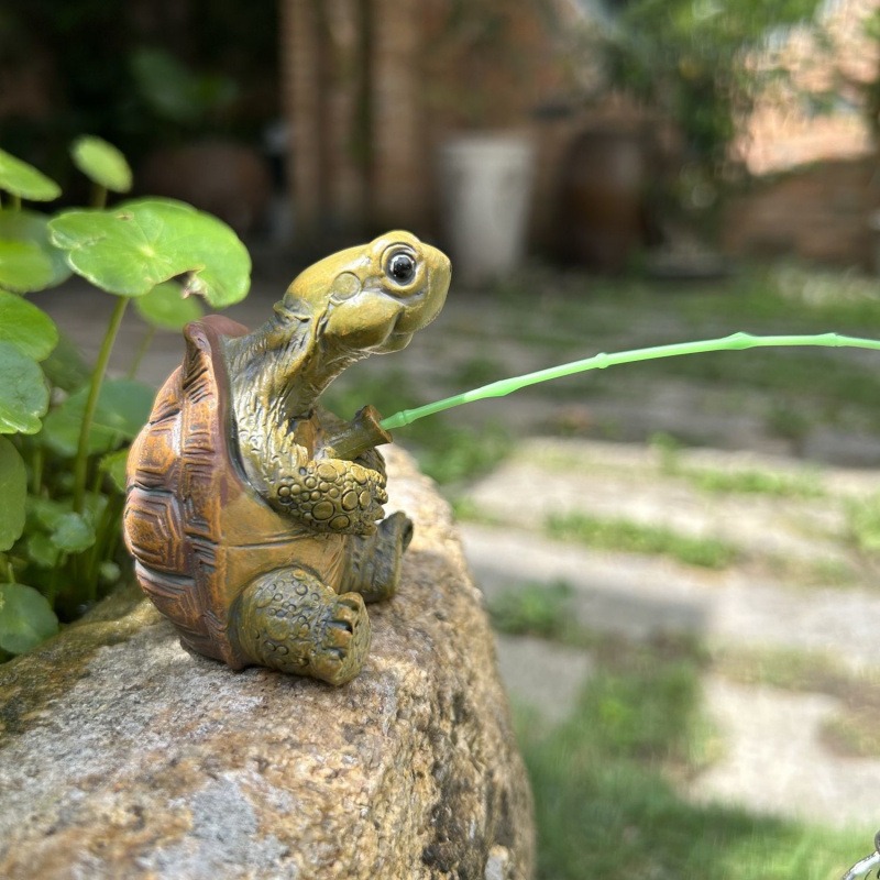 Aquarium Fish Buy - Turtle fishing fish tank aquarium decoration