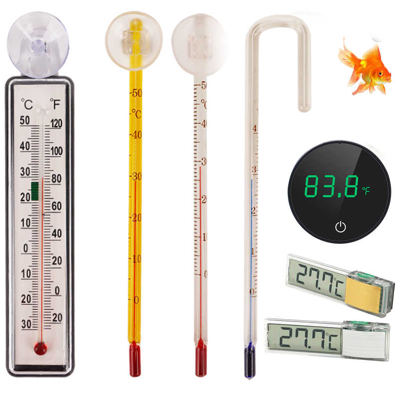 Aquarium Thermometer - Aquarium Digital Thermometer with Suction Cup