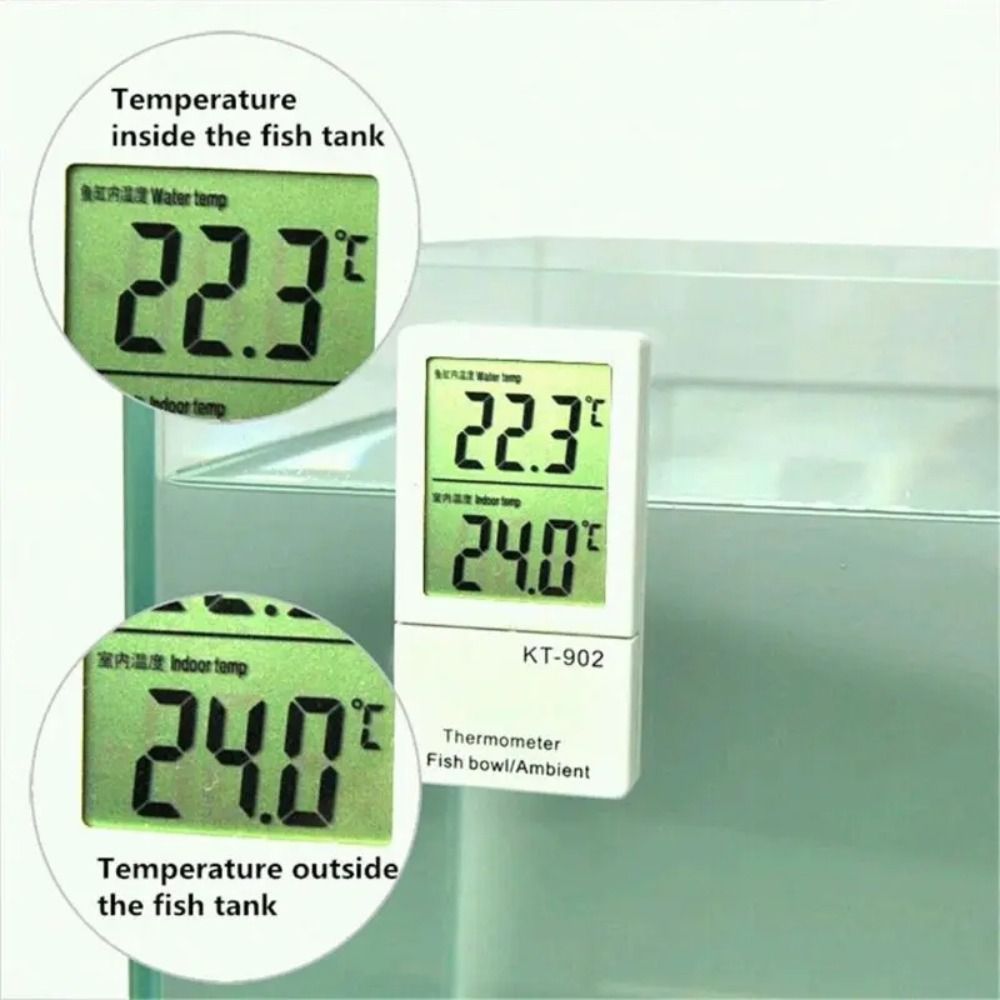Aquarium Thermometer - LCD Digital Display Mini Aquarium Thermometer