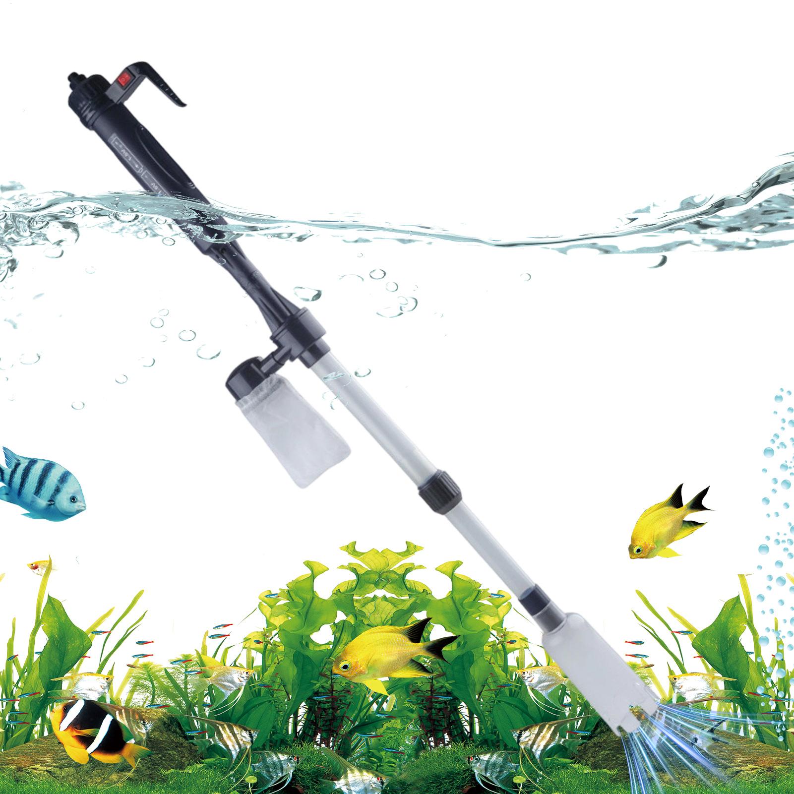 Cleaner Fish Aquarium - Aquarium Gravel Cleaner Telescopic Electric Adjustable