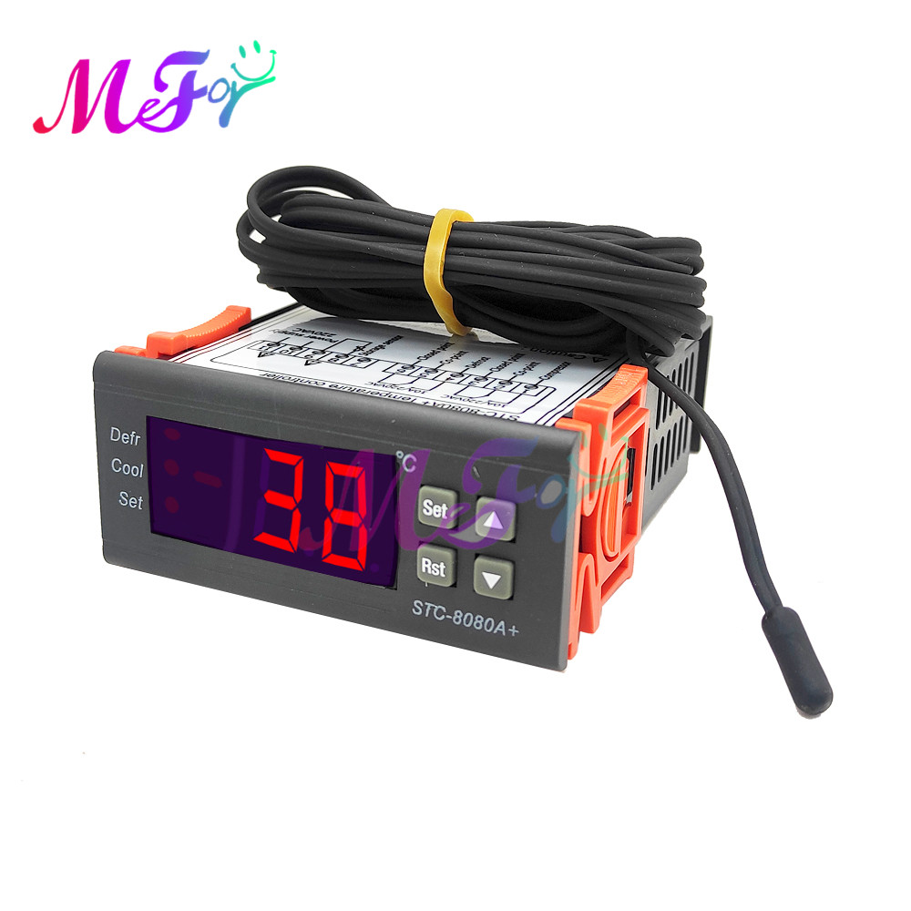 Aquarium Thermometer - Digital Temperature Controller STC-8080A+ Thermoregulator 110-220V