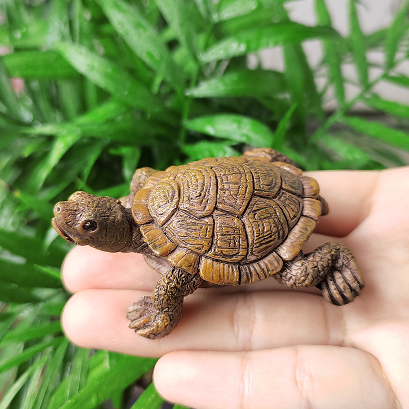 Aquarium Fish Games - Charming Turtle Statue Mini Turtle Statue