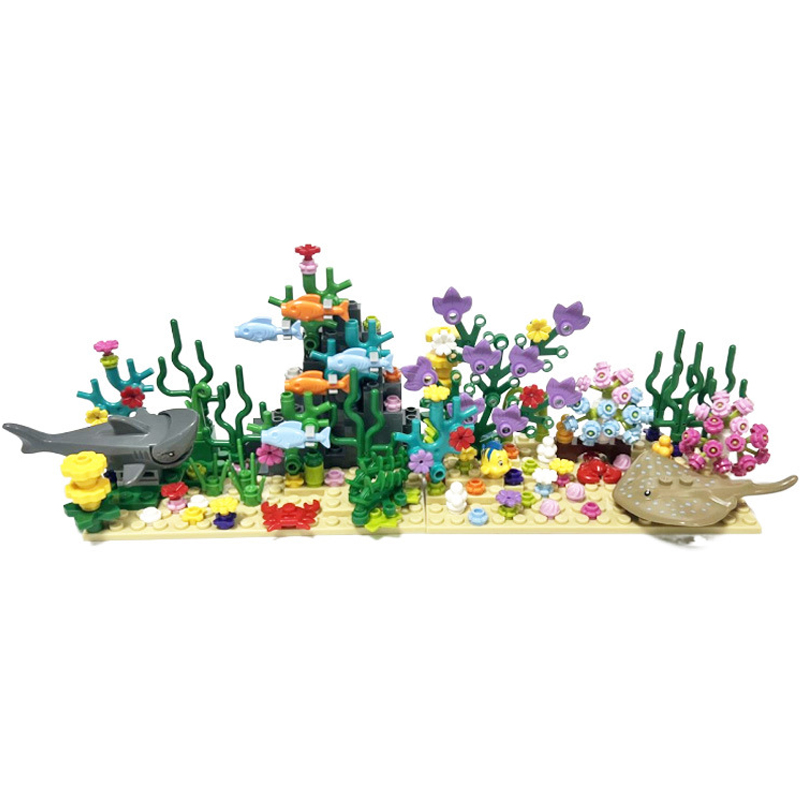 Aquarium Fish World - City MOC Aquarium Underwater World Plant
