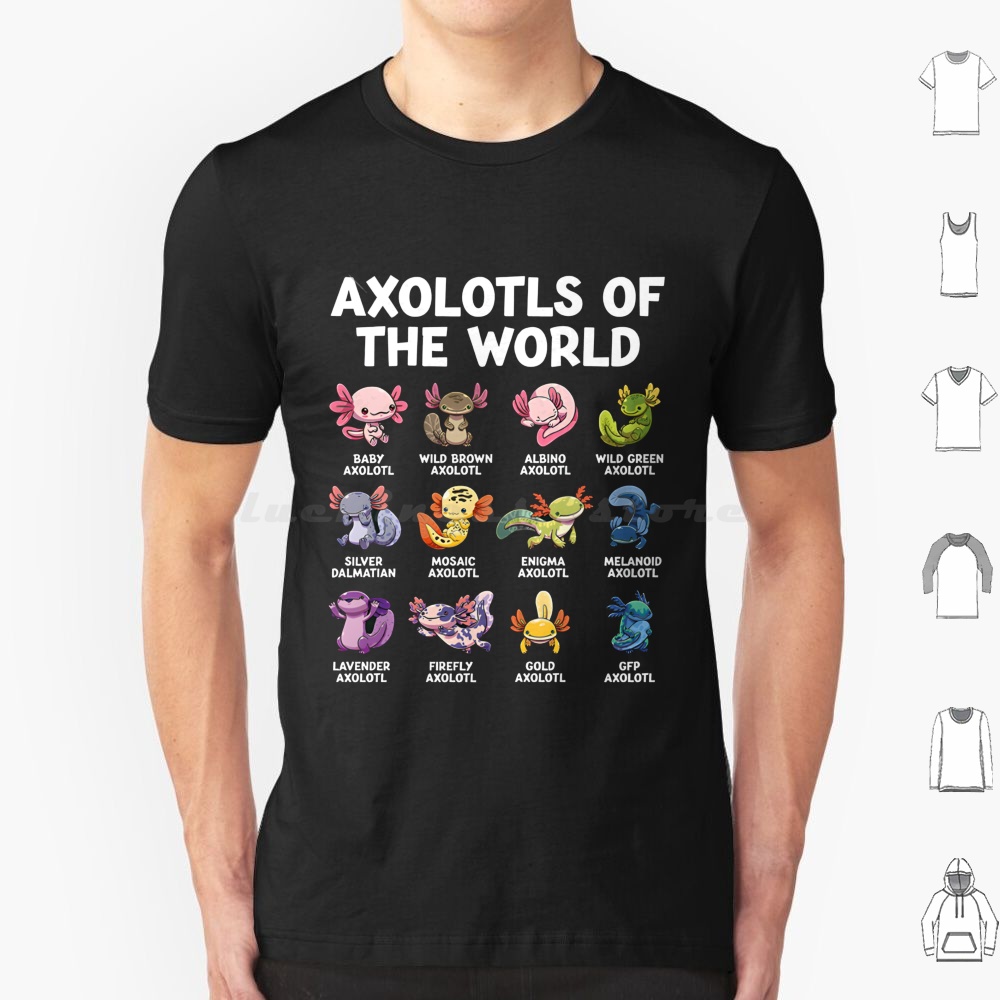 Aquarium Fish World - World Axolotls T Shirt 6xl Cotton