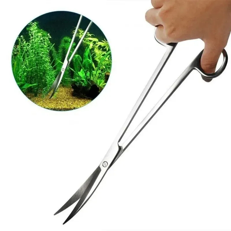 Cleaner Fish Aquarium - Aquarium Scissors,Extra Long Stainless Steel Cleaning