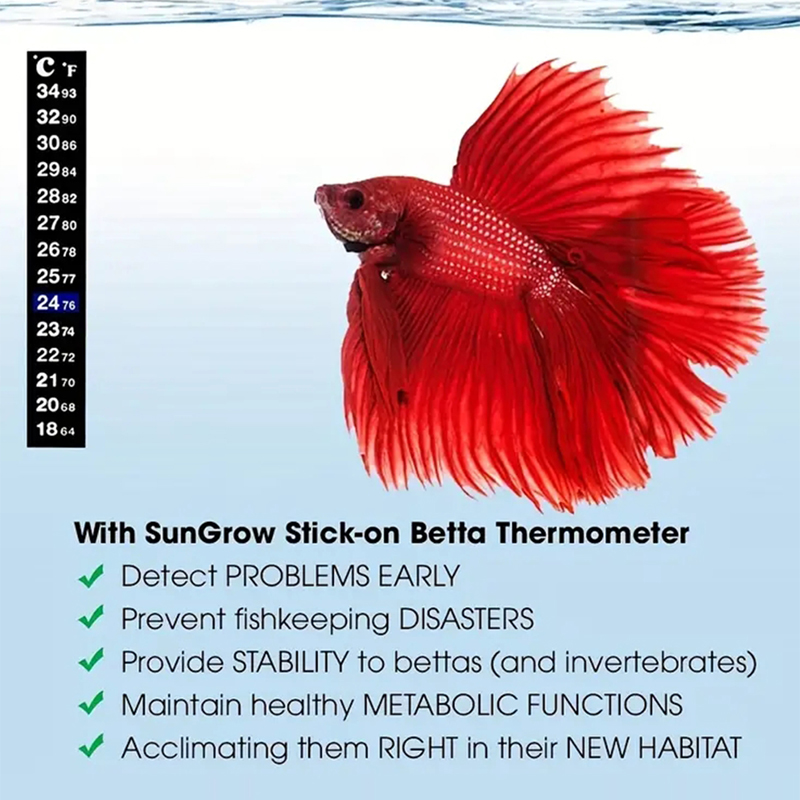 2pcs/set Aquarium Fish Tank Th - Aquarium Thermometer ulasan dan harga