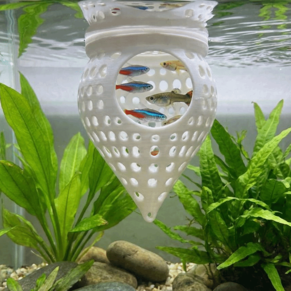 3D Printed Floating Fish Hammo - Aquarium Fish Food ulasan dan harga