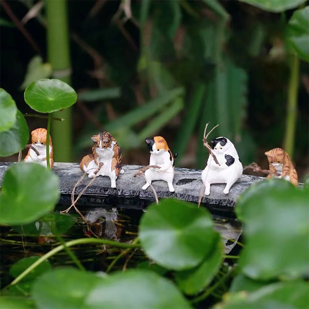 1-5PCS Fishing Cat Aquariums D - Aquarium Fish Background ulasan dan harga