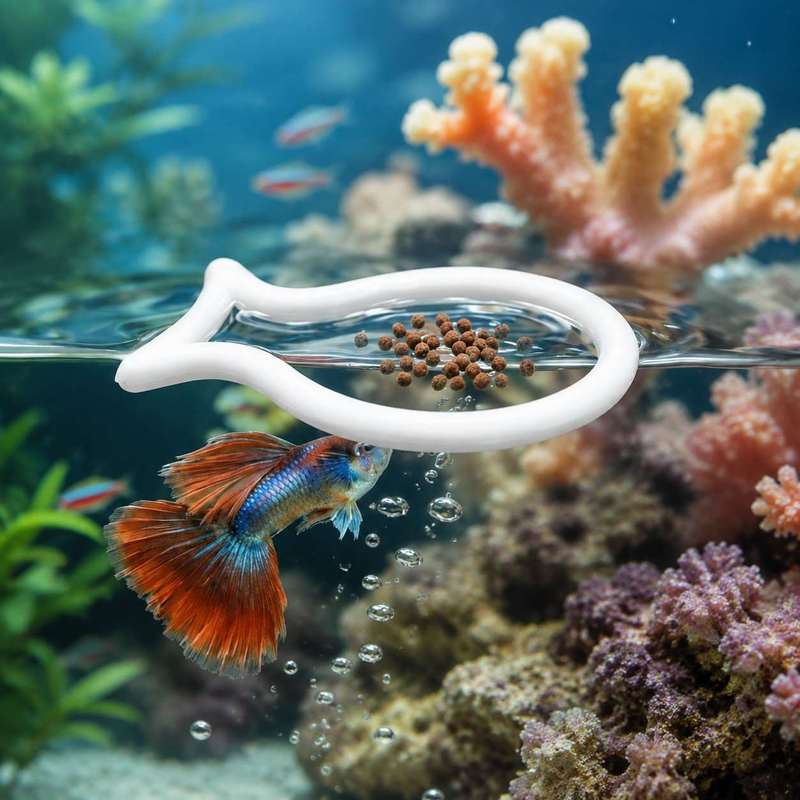 Fish Shaped Floating Feeding R - Aquarium Fish Food ulasan dan harga