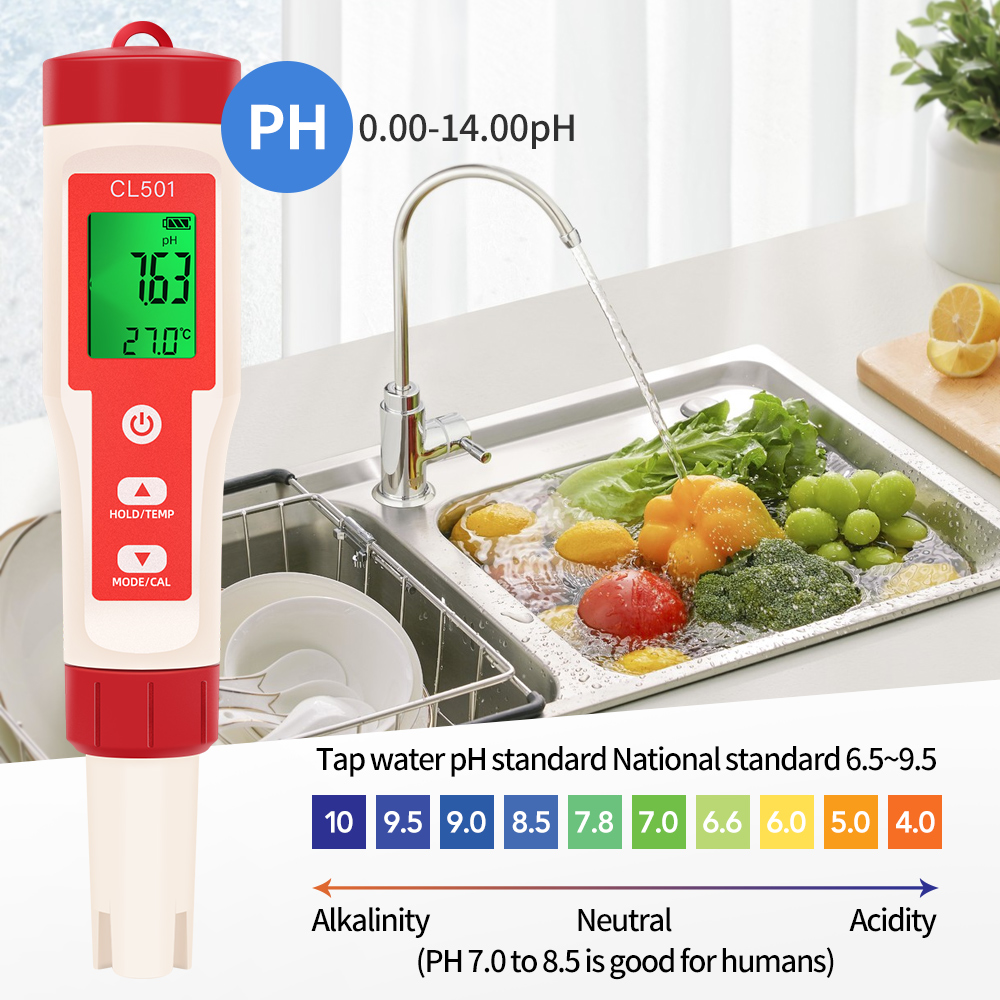 PH/CL2/H2/ORP/Temperature Mete - Aquarium Thermometer ulasan dan harga