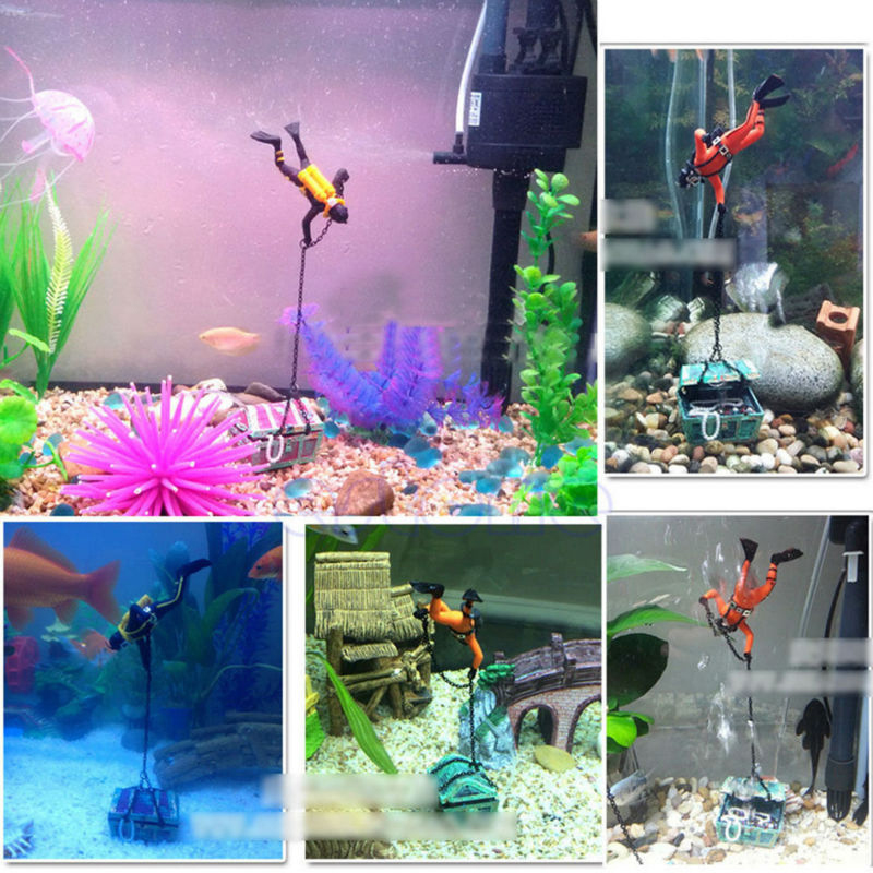 Treasure Frogman Aquarium Orna - Aquarium Fish World ulasan dan harga