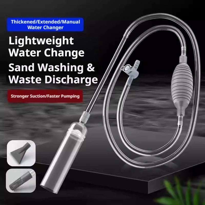 Manual Aquarium Siphon Fish Ta - Cleaner Fish Aquarium ulasan dan harga