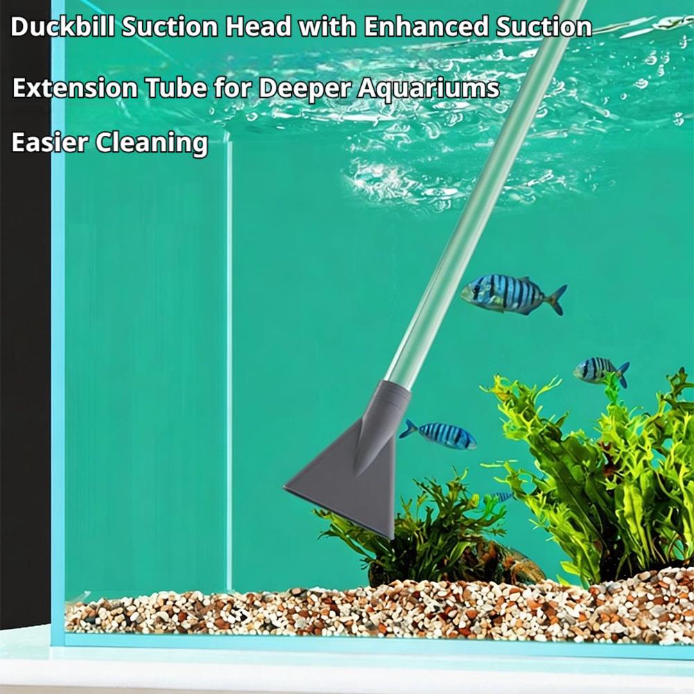 Manual Aquarium Siphon Fish Ta - Cleaner Fish Aquarium ulasan dan harga