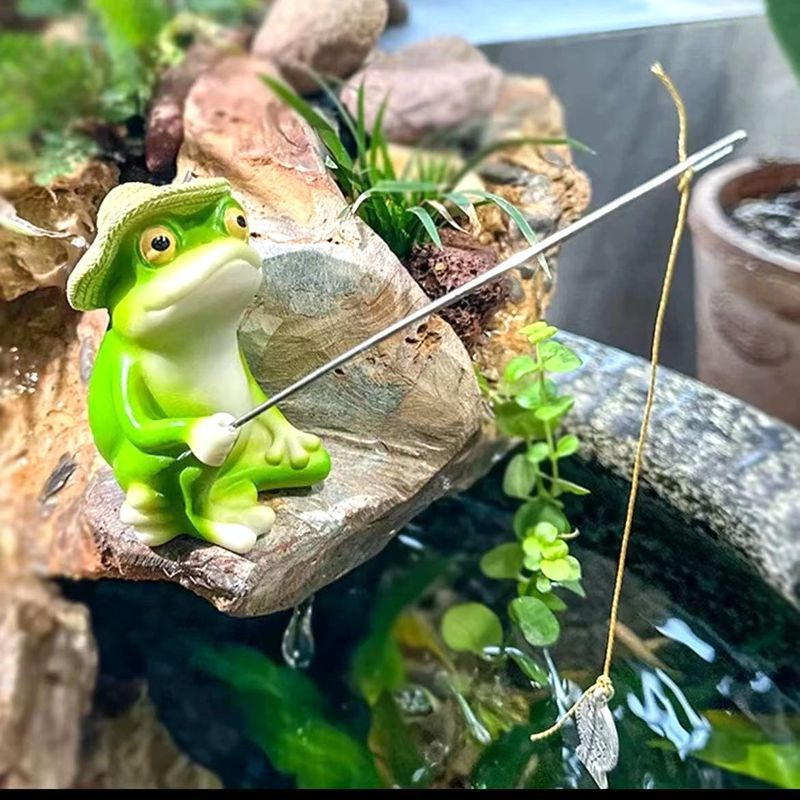 Fishing Frog Statue Outdoor Ga - Aquarium Fish Buy ulasan dan harga