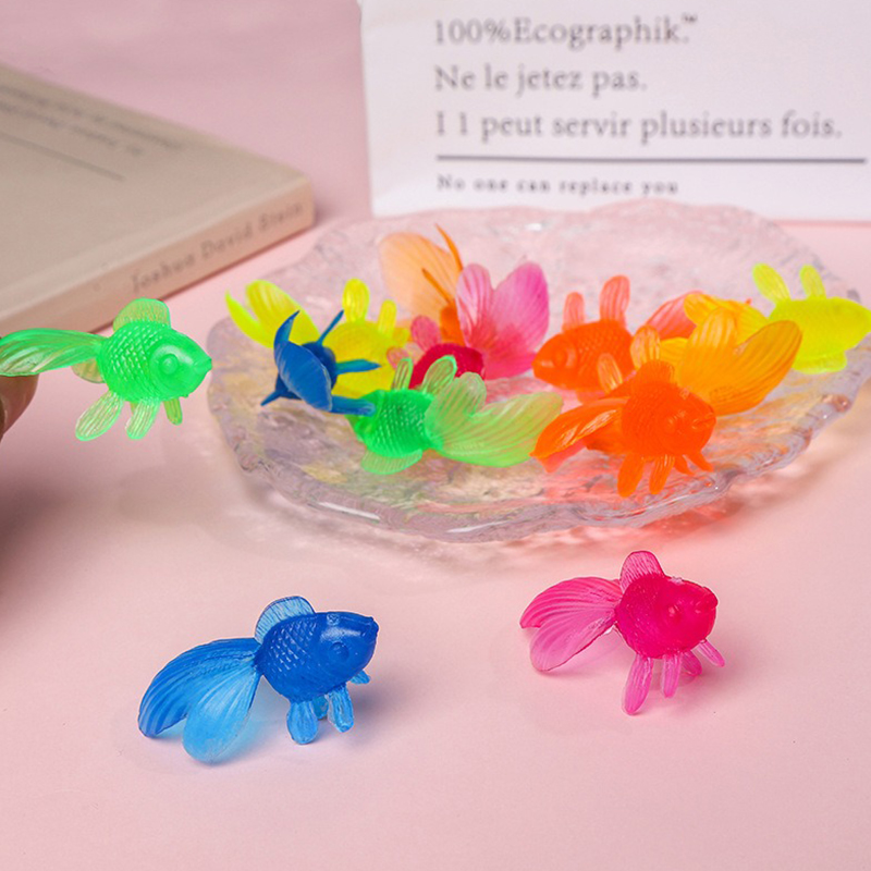 10/20PCS Plastic Goldfish with - Aquarium Fish Buy ulasan dan harga