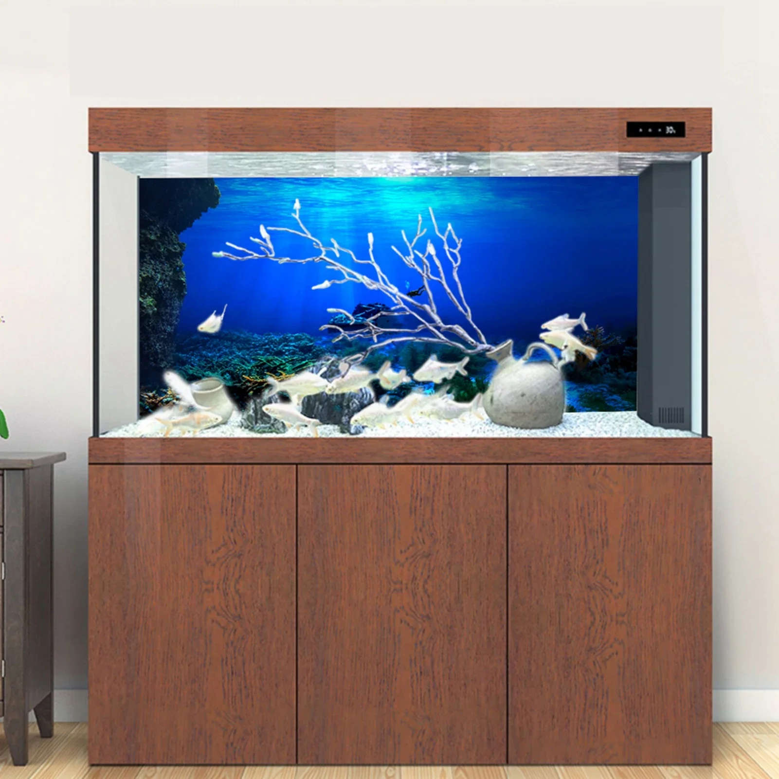 Rainforest Aquarium Background - Aquarium Fish World ulasan dan harga