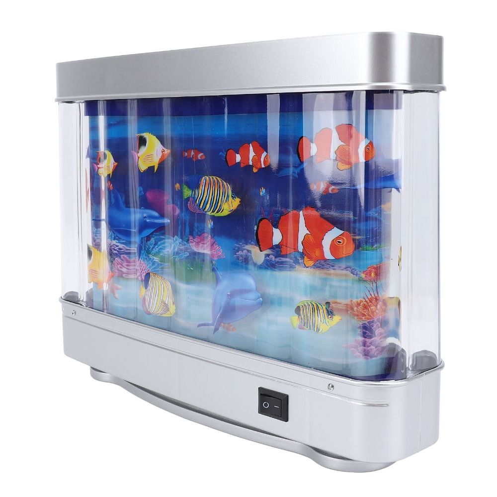Decorative LED Fake Fish Tank  - Aquarium Fish Exotic ulasan dan harga