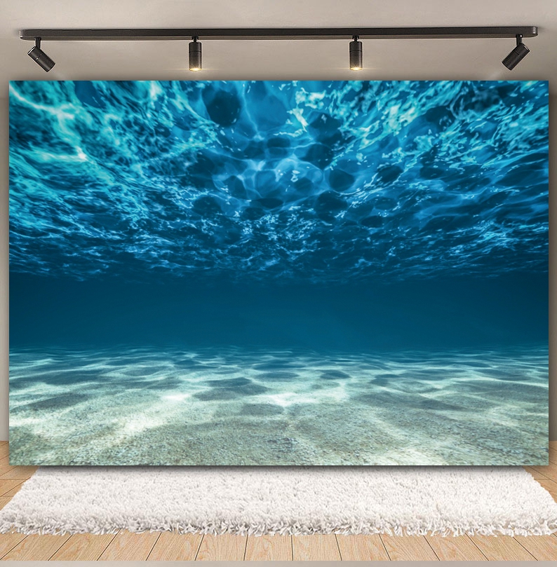 Underwater World Seabed Backdr - Aquarium Fish World ulasan dan harga