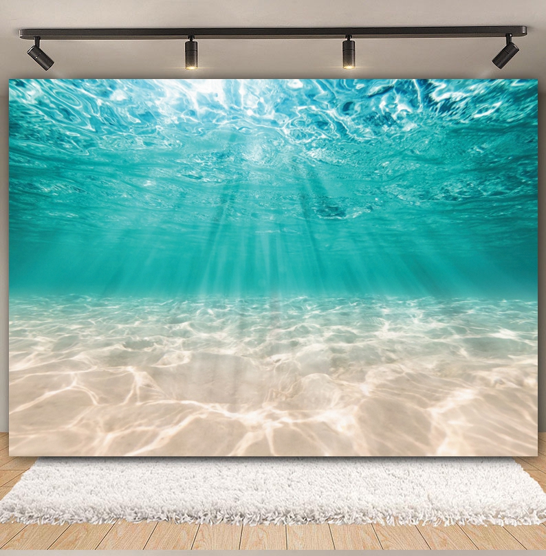 Underwater World Seabed Backdr - Aquarium Fish World ulasan dan harga