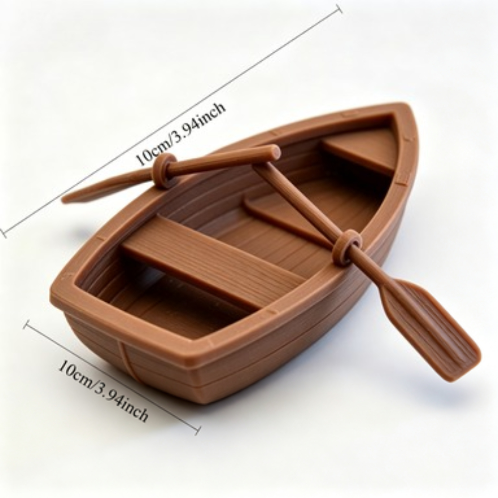 Mini Double Oar Wooden Boat Aq - Aquarium Fish Buy ulasan dan harga