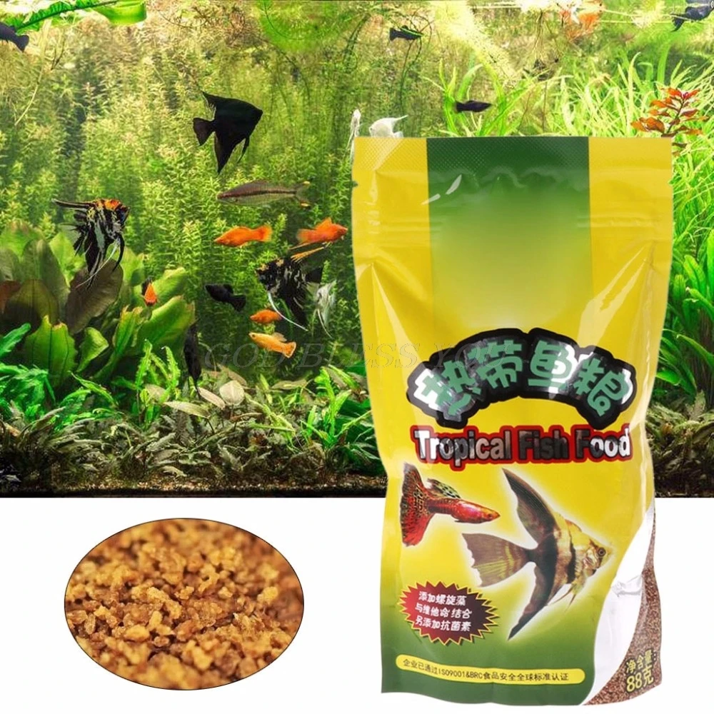 Aquarium Tank Tropical Fish Fo - Aquarium Fish Food ulasan dan harga