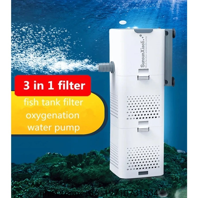 SUNSUN 3 in 1 Filter for Aquar - Fish Tank Filter ulasan dan harga