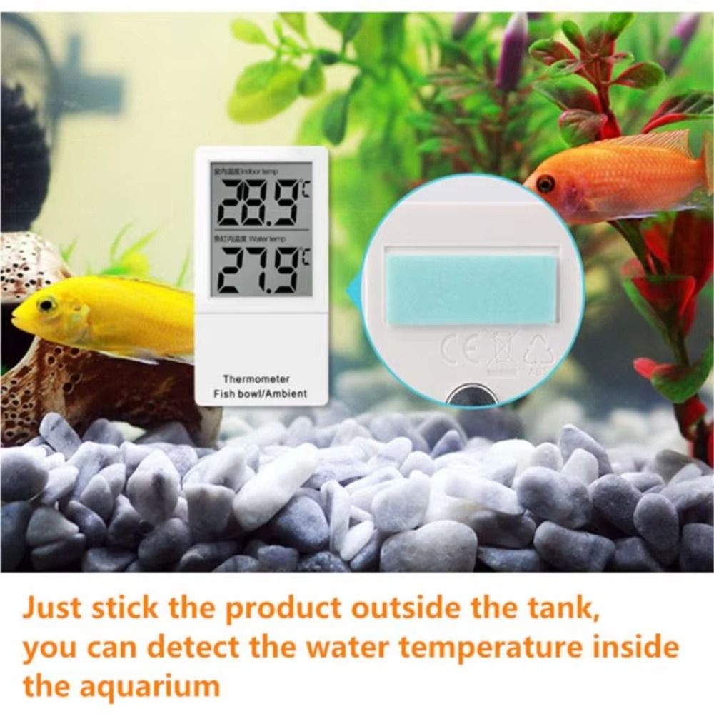 LCD Digital Display Mini Aquar - Aquarium Thermometer ulasan dan harga