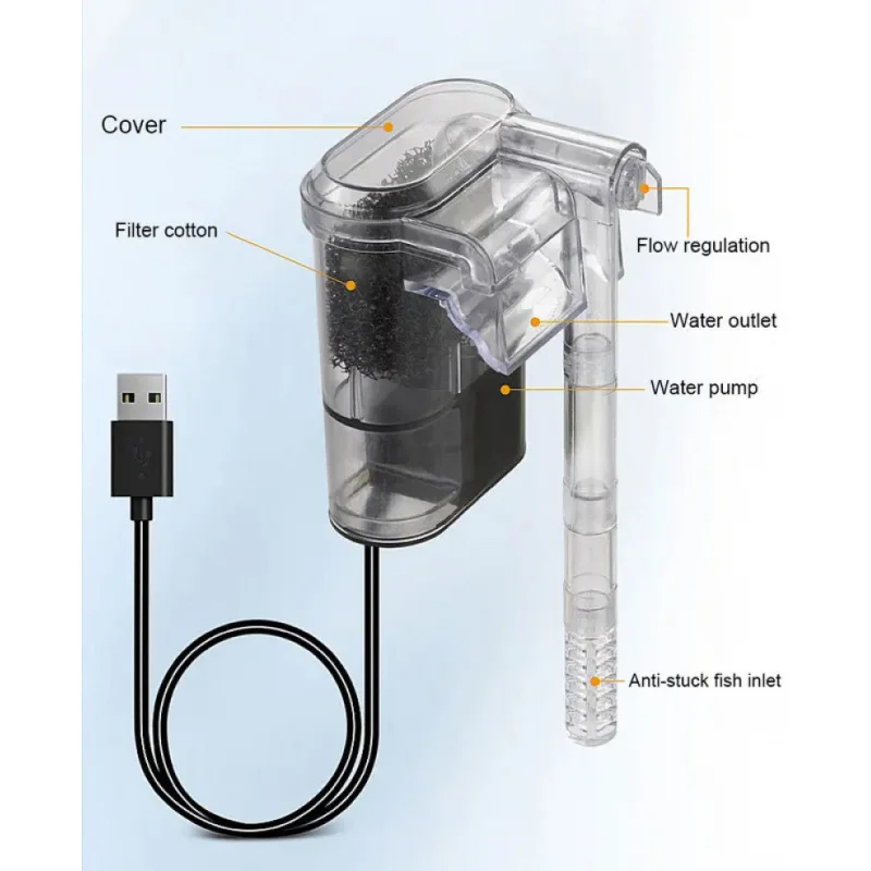 Wall-hanging Filter For Fish T - Aquarium Fish Background ulasan dan harga