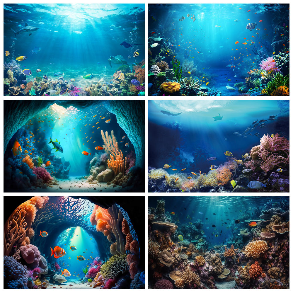 Underwater Ocean World Photogr - Aquarium Fish World ulasan dan harga