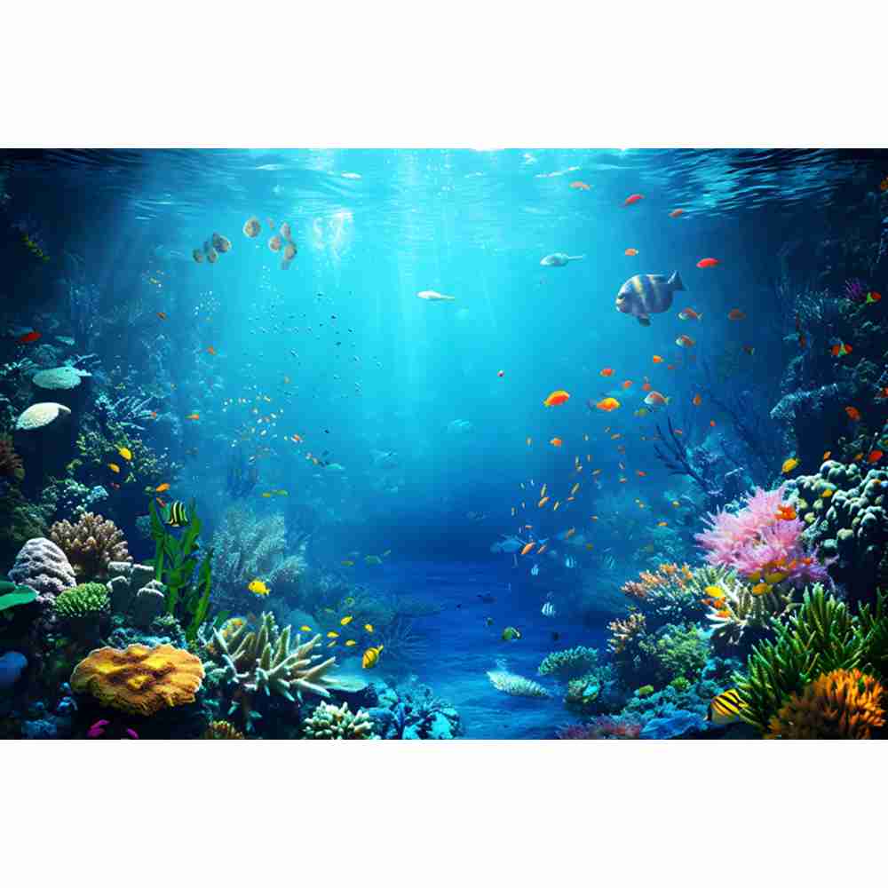 Underwater Ocean World Photogr - Aquarium Fish World ulasan dan harga