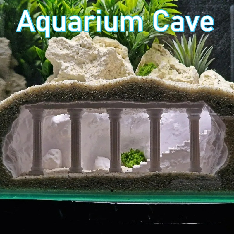 3D Printed Fish Tank Cave, Art - Aquarium Fish Games ulasan dan harga