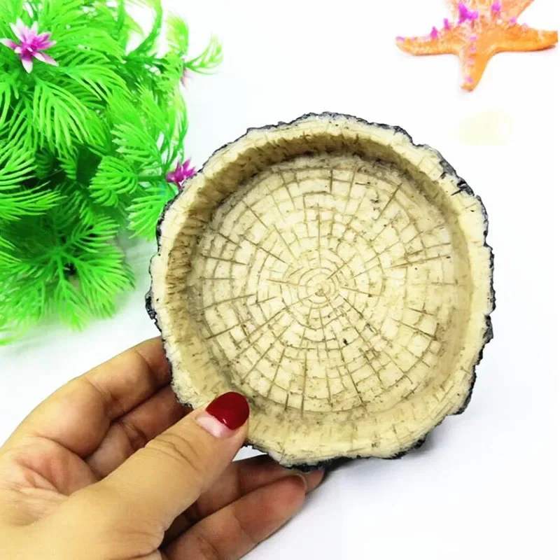 Pet Reptile Feeder Bowl Resin  - Aquarium Fish Food ulasan dan harga