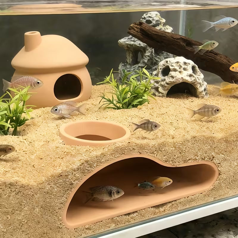 Apcarium Fish Tunnel Hideout | - Aquarium Fish Games ulasan dan harga
