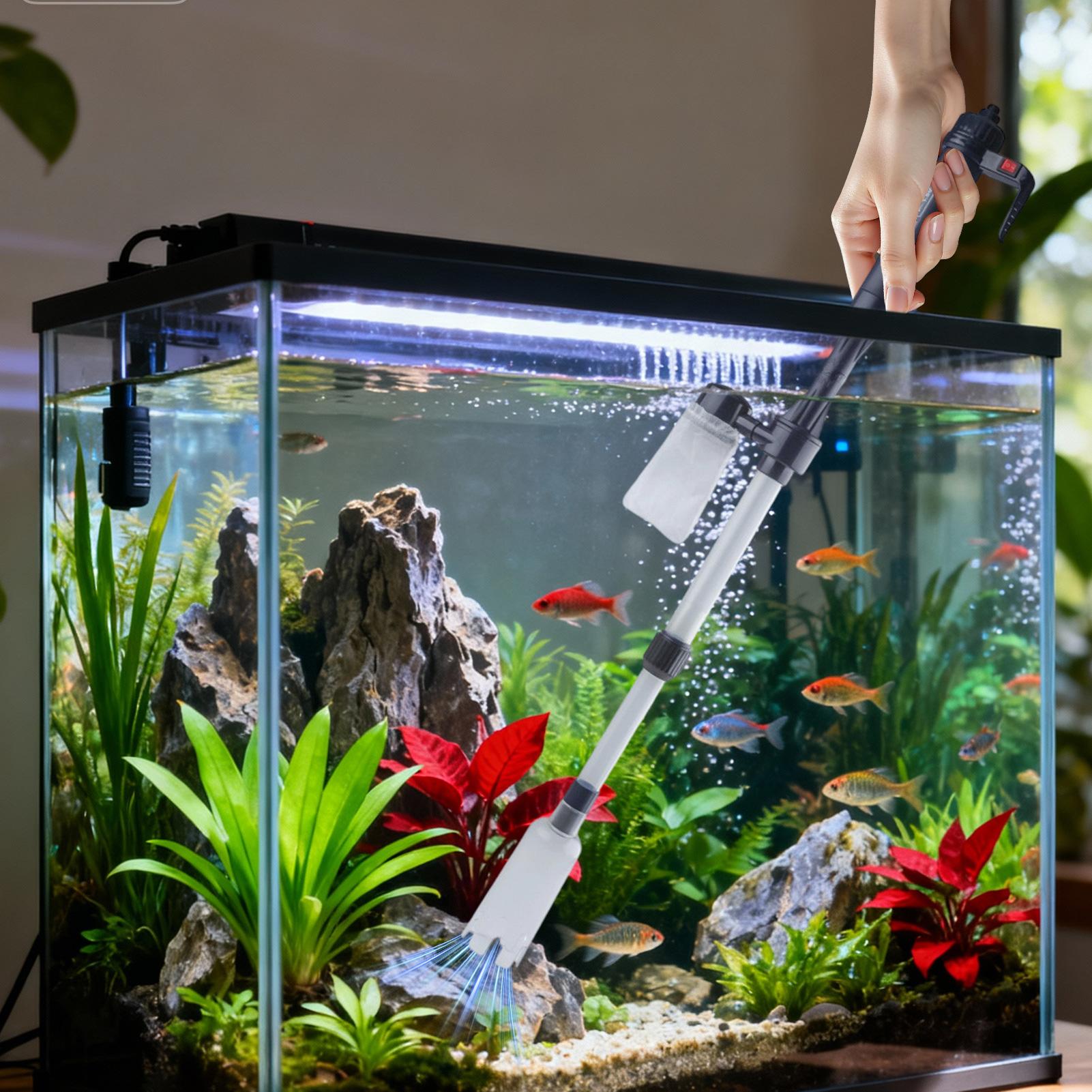 Aquarium Gravel Cleaner Telesc - Cleaner Fish Aquarium ulasan dan harga
