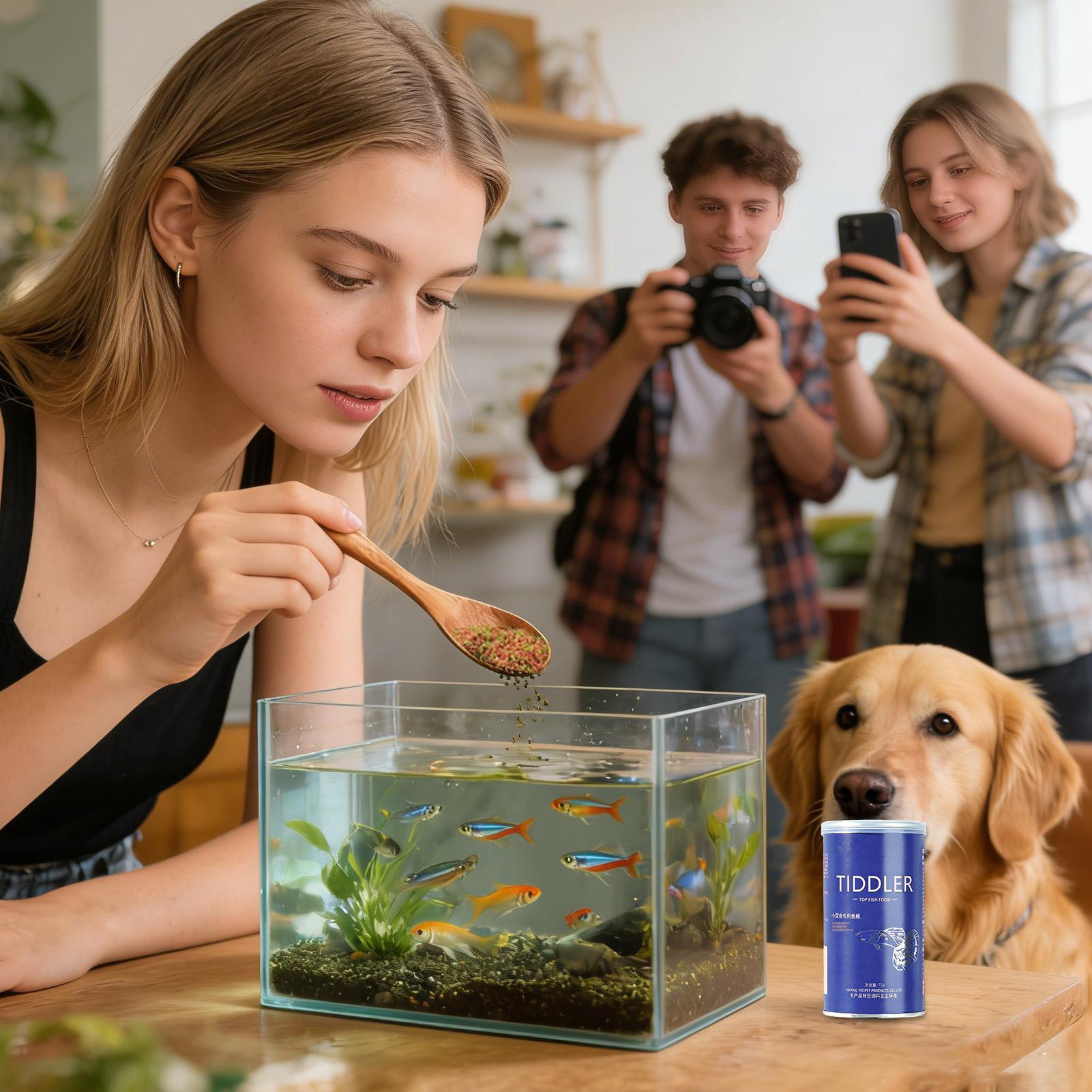 Fish Food Aquarium Feed Small  - Aquarium Fish Food ulasan dan harga
