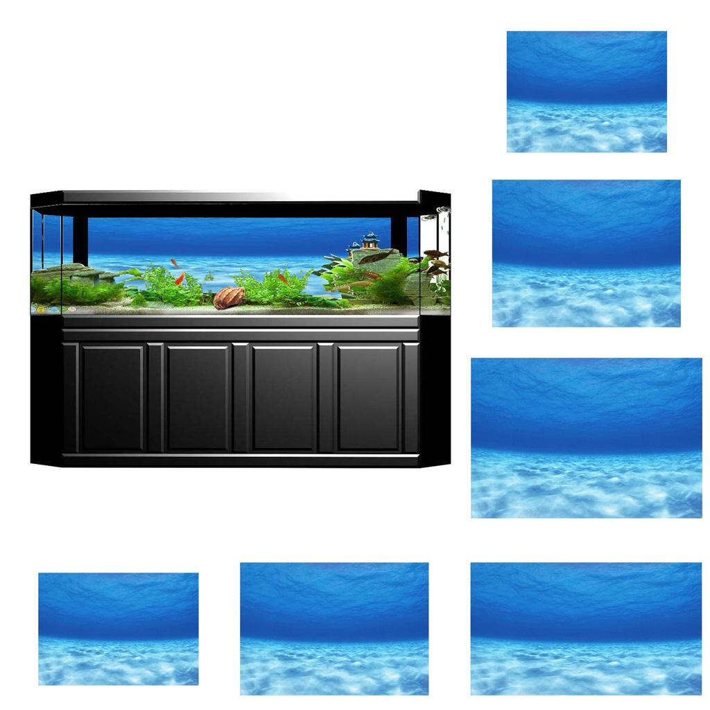 Side Decorative Aquarium Backg - Aquarium Fish World ulasan dan harga
