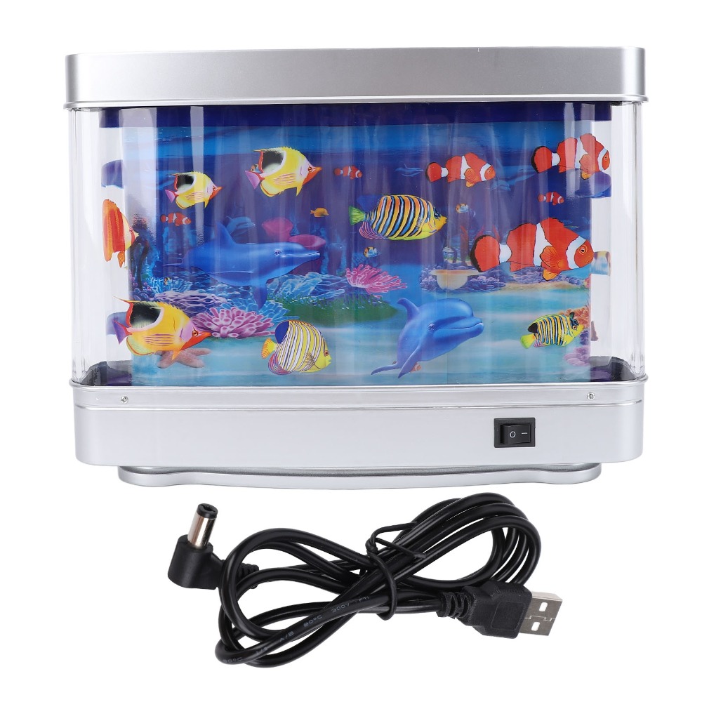 ​Relaxing​ LED Fake Fish Tank  - Aquarium Fish Exotic ulasan dan harga