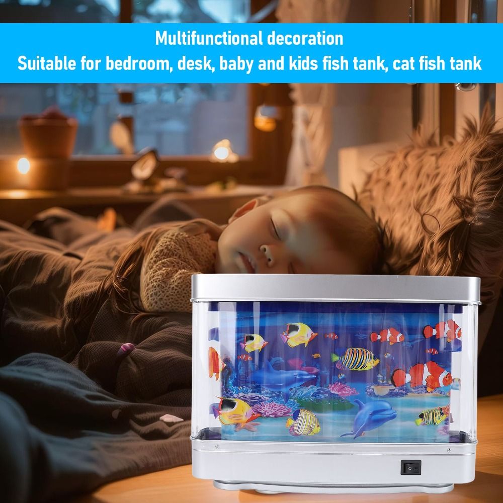 ​Relaxing​ LED Fake Fish Tank  - Aquarium Fish Exotic ulasan dan harga
