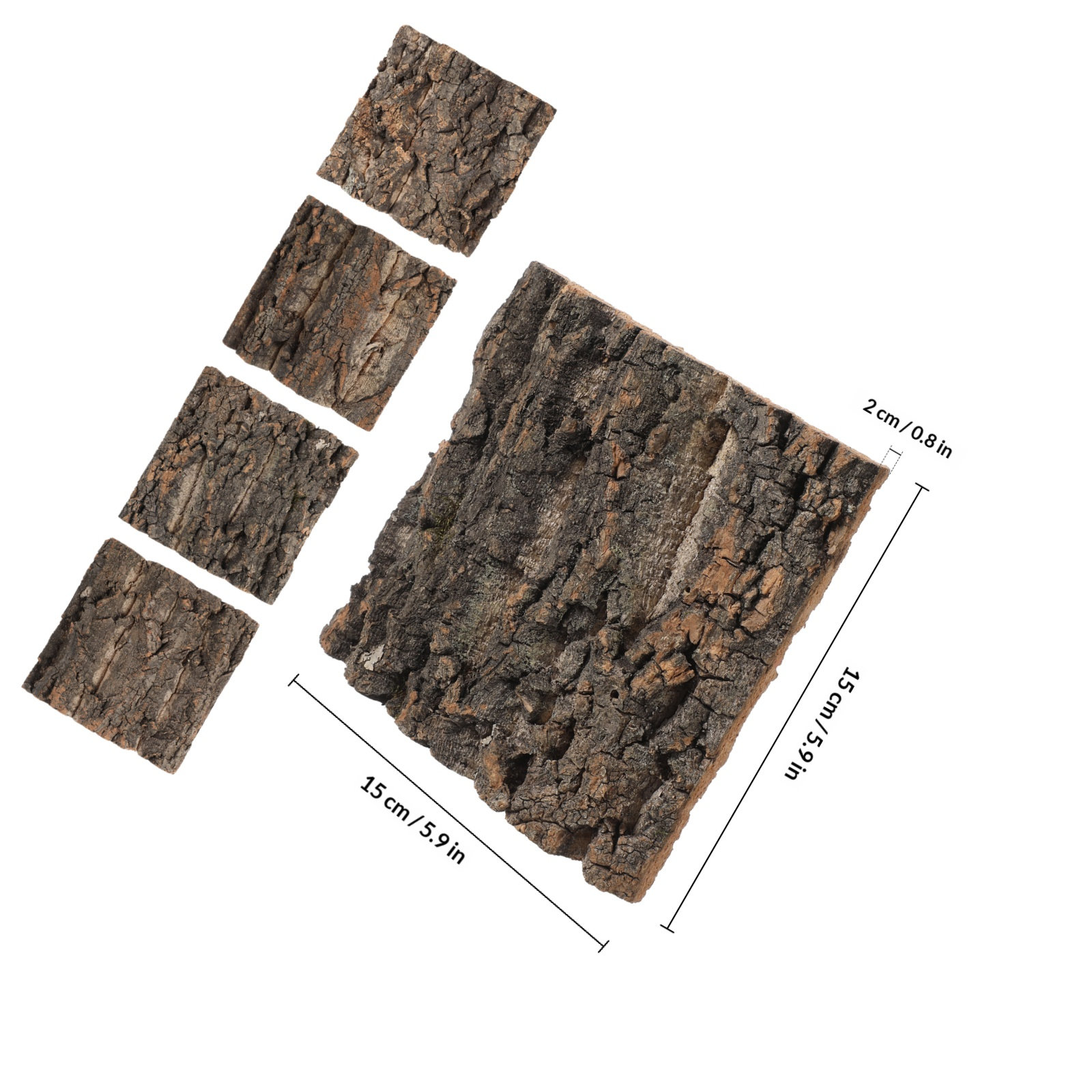 4Pcs Natural Cork Bark Aquariu - Aquarium Fish Background ulasan dan harga