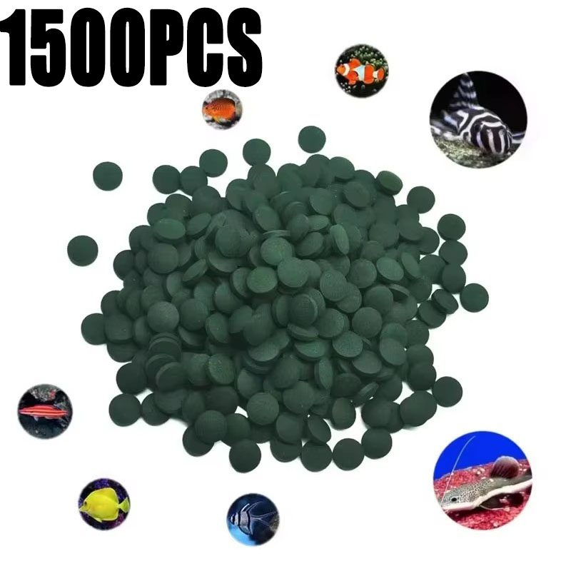 100-1500Pcs High-Purity Spirul - Aquarium Fish Food ulasan dan harga