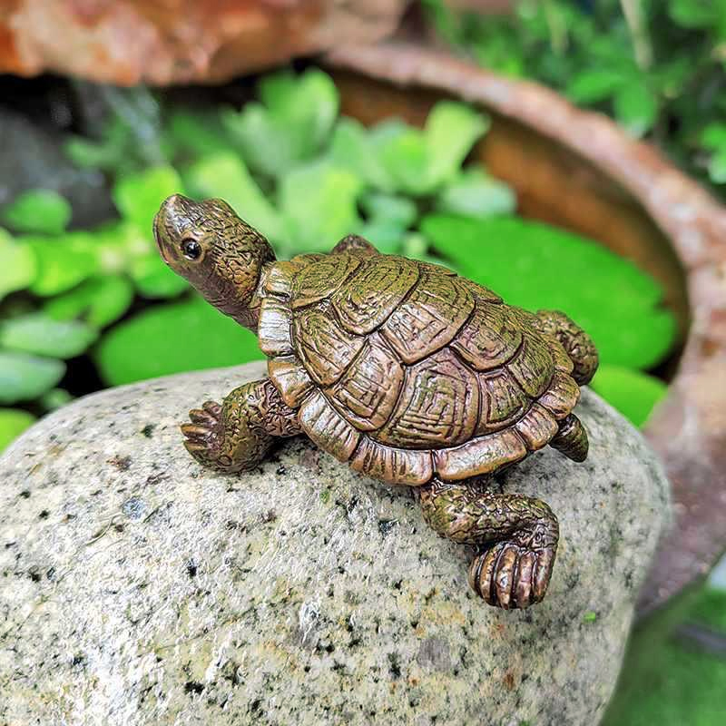 Charming Turtle Statue Mini Tu - Aquarium Fish Games ulasan dan harga