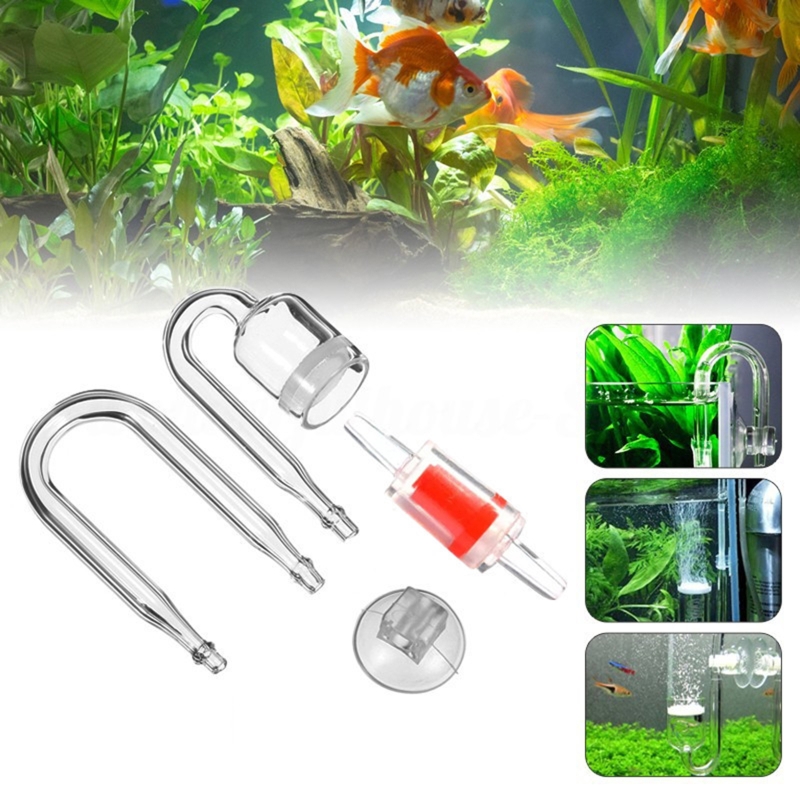 4pcs Set DIY CO2 Diffuser For  - Aquarium Fish Photography ulasan dan harga