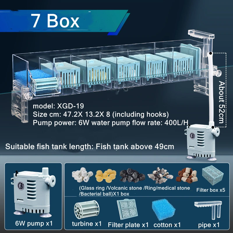 220V Aquarium Wall-Mounted Wat - Aquarium Fish Background ulasan dan harga